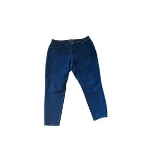 Cato Women's Plus Size Dark Wash Jeans 20W, Classic Fit Stretch Denim